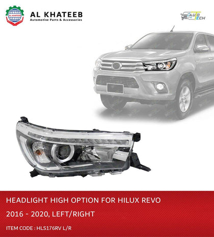 AutoTech Car Headlights Performance With Hid Hilux Revo 2015-2020, Left Side L-H 1Pc