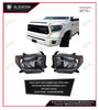 AutoTech Car Headlight High Edition With Daytime Running Light Tundra 2014-2020, 2Pcs/Set Black