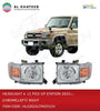 Car Headlight Land Cruiser Pickup Station 2022+, 1PC/Set Left, Black
