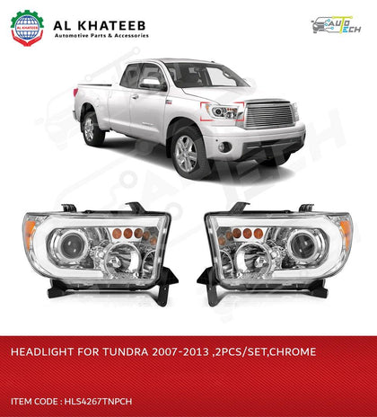 HEADLIGHT 4 TUNDRA 2007-2013 ,2PCS/SET,Chrome