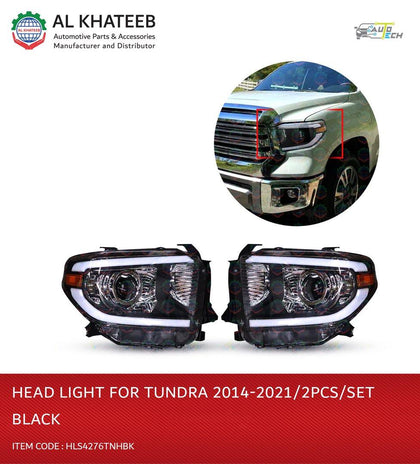 HEAD LIGHT 4 TUNDRA 2014-2021/2PCS/SET,BLACK