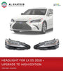 AutoTech Car Headlights Performance Es Series 2018+ High/Low Edition, 3 Lens 2Pcs/Set Black