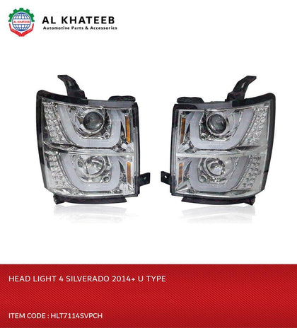 HEAD LIGHT 4 SILVERADO 2014+ U TYPE-HLT7114SVPCH