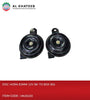 Universal Car Disc Horn 83Mm Diameter 12V High Tone & Low Tone Set With Copper Coil, Black