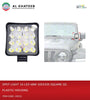 AutoTech Universal Car 4Inch Fog Spotlight 16 LED White 48W Square Type 5D 12V, Plastic Housing Frame