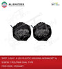 Univesal 6 LED White Spot Light Oval Style With Bracket And Screws 12-24V, Black Plastic Housing 1Pc