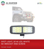 AutoTech Universal Car & Motor LED Spot Light Bar White 30LED DC 12V 30000 Hours Life, Black Plastic Housing 1PC