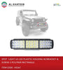 Universal Car & Motor LED Spot Light Bar Square Type White 45LED DC 12V With Bracket and Screw, Black Plastic Housing 1PC