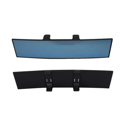 Al Khateeb Universal 11.81 Inch Convex Rearview Mirror, Interior Clip-On Wide Angle Rear View Mirror, Blue Glass