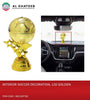 CAR INTERIOR DECORATION SOCCER DECORATION,120 GOLDEN