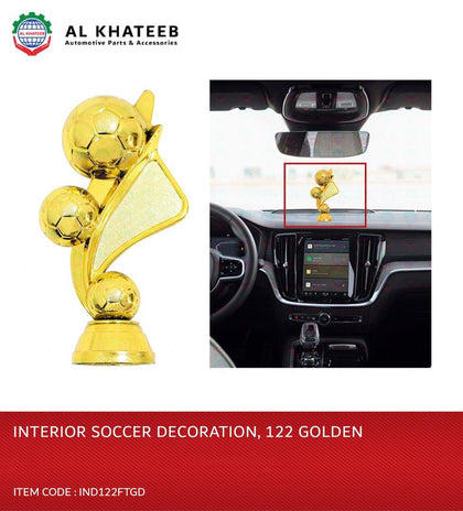 CAR INTERIOR DECORATION SOCCER DECORATION,122 GOLDEN