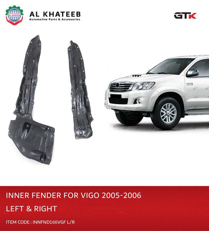 GTK Car Front Fender Liner Inner Hilux Vigo 2005-2006, Right Position