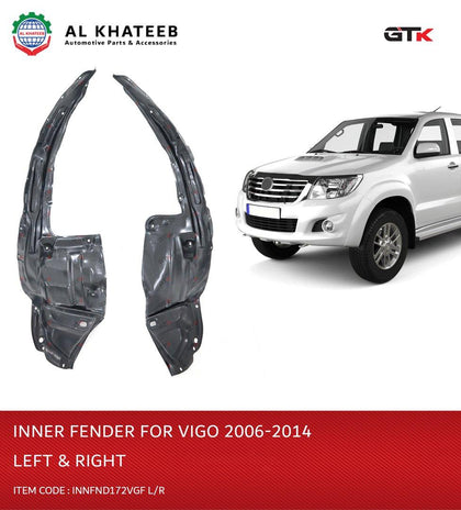 GTK Car Front Fender Liner Inner Hilux Vigo 2012-2014, Left Position