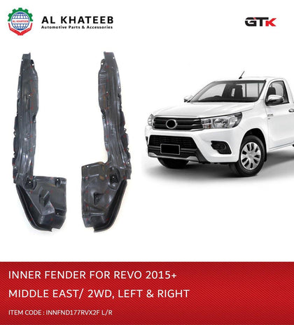 GTK Car Front Fender Liner Inner Hilux Vigo 2015-2020, Right Position, 2Wd, Middle East Version