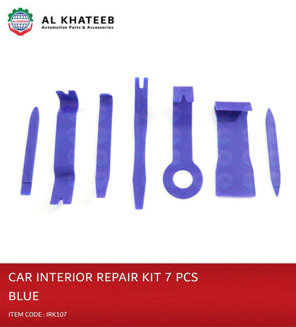 Al Khateeb Car Accessories Panel Repair Tool Car Interior Panel Door Clip Trim Dash, Blue 7Pc/Set