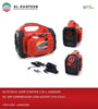 AutoTech Universal Car Jump Starter 5In1 1400Amp With Air Compressor, Led Emergency Light, Usb And Socket, Red Black