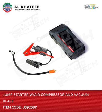 Jump Started with Air Compressor and Vaccum Black