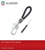 Al Khateeb Universal Toyo Car Braided Black Pu Leather Metal Keyring Keychain Car Keys