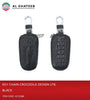 Al Khateeb Universal Car Blue Leather Smart Key Case Holder Keychains Crocodile Design With Zipper