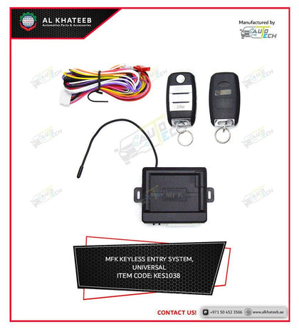 Al Khateeb Mfk Universal Car Keyless Entry System With Truck Release And Car Finder - Kes1038