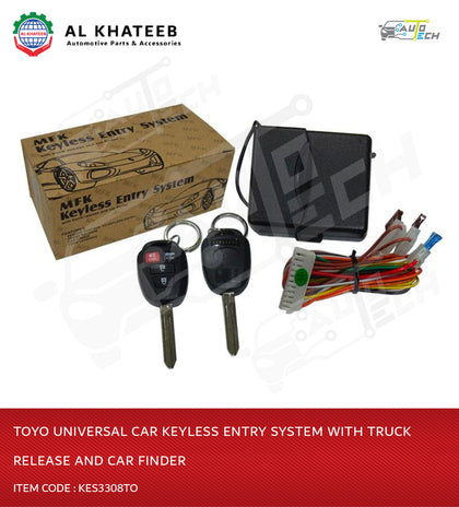 Al Khateeb Toyo Universal Car Keyless Entry System With Truck Release And Car Finder - Kes3308To