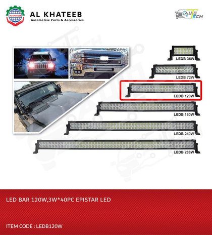 LED BAR 120W,3W*40PC EPISTAR LED