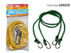 King Tools Heavy Luggage Elastic Bungee Cord Strap Luggage Suitcase Strap With 2Pcs Hook 150Cmx8Mm