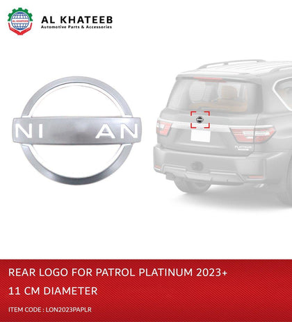 Al Khateeb Patrol Paltinum Car Rear Trunk Logo With 11Cm Diameter 2023+