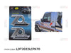 GTK Land Cruiser 70 80 100 Pickup 70Th Anniversary Car Side Emblem Badge Sticker Accessories Chrome