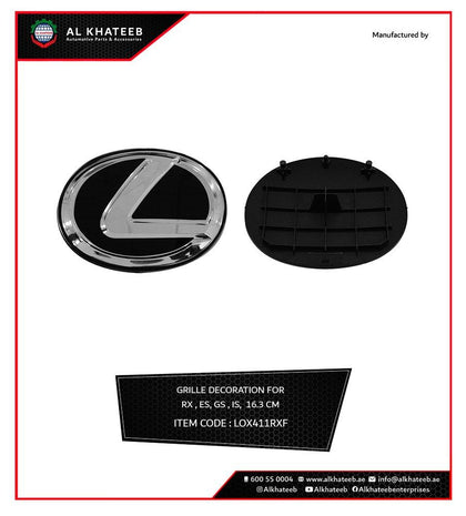 Al Khateeb Genuine New Lexus Grille Badge Front Radiator Emblem Logo For Gs Ls Rx Is Ct Series