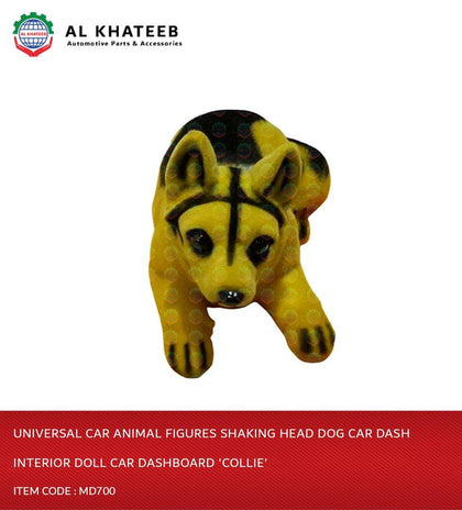 Universal Car Animal Figures Shaking Head Dog Car Dash Interior Doll Car Dashboard 'Collie'