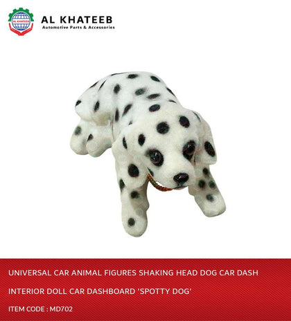 Al Khateeb Universal Car Animal Figures Shaking Head Dog Car Dash Interior Doll Car Dashboard 'Spotty Dog'