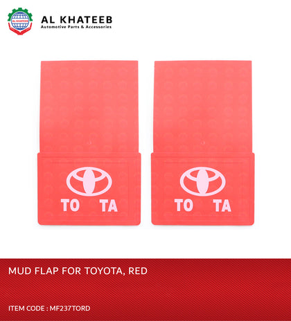 Universal Car Fits Splash Mud Flaps Front or Rear Guards, 2PCS/Set Red, Soft Rubber