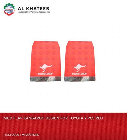 Universal Car Jaos Splash Mud Flaps Front Or Rear Guards With Company name, 2Pcs/Set Red