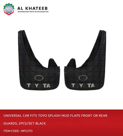 Car Fits Splash Mud Flaps Front Or Rear Guards, 2Pcs/Set Black
