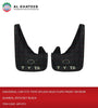 Car Fits Splash Mud Flaps Front Or Rear Guards, 2Pcs/Set Black
