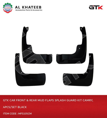 GTK Car Front & Rear Mud Flaps Splash Guard Kit Camry, 4Pcs/Set Black