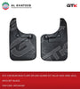 Car Rear Mud Flaps Splash Guard Kit Hilux Vigo 2006-2012, 2Pcs/Set Black