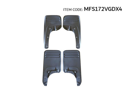 GTK Car Front & Rear Mud Flaps Splash Guard Kit Hilux Vigo 4Wd 2014+, 4Pcs/Set Black