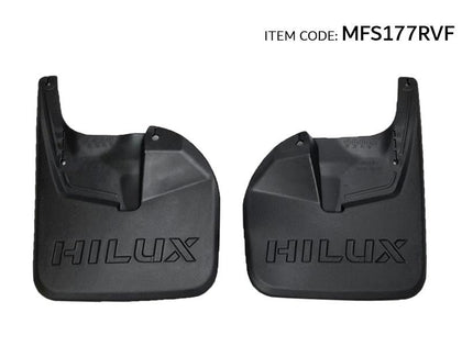 GTK Car Front Mud Flaps Splash Guard Kit Hilux Revo 2016-2020, 2Pcs/Set Black, Single&Double Cabin