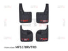 GTK Car Front & Rear Mud Flaps Splash Guard Kit Hilux Revo 2015-2019, 4Pcs/Set Black, Trd Style