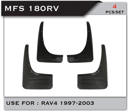 GTK Car Front & Rear Mud Flaps Splash Guard Kit Rav4 1997-2003, 4Pcs/Set Black