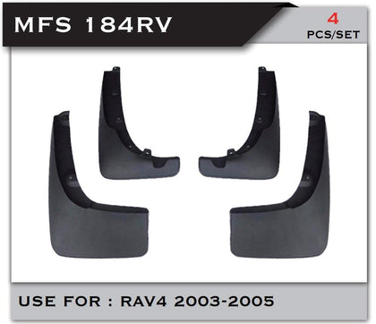 GTK Car Front & Rear Mud Flaps Splash Guard Kit Rav4 2003-2005, 4Pcs/Set Black