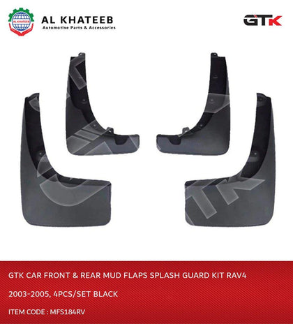 GTK Car Front & Rear Mud Flaps Splash Guard Kit Rav4 2003-2005, 4Pcs/Set Black