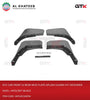 GTK Car Front & Rear Mud Flaps Splash Guard Kit Defender 2020+, 4Pcs/Set Black