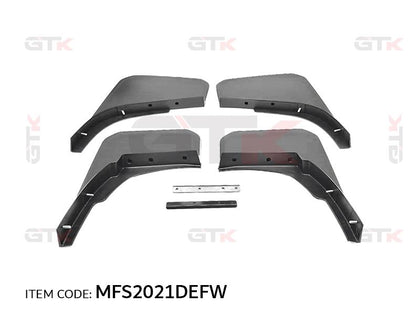 GTK Car Front & Rear Mud Flaps Splash Guard Kit Defender 2020+, 4Pcs/Set Black