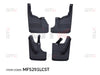 GTK Car Front And Rear Mud Flaps Splash Guard Kit Land Cruiser Pickup2007-2025, 4Pcs/Set Black
