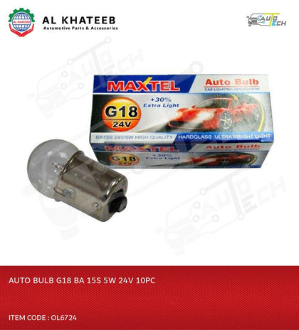 AUTO BULB G18 BA 15S 5W 24V 10PC-OL6724