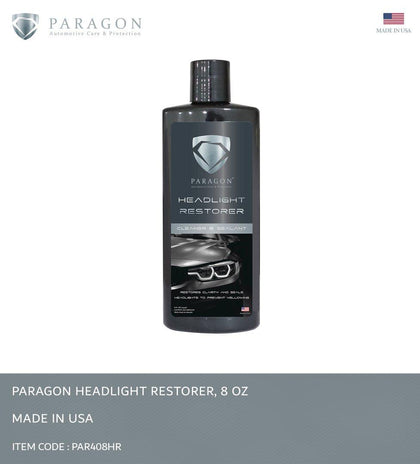 HEADLIGHT RESTORER PARAGON 8OZ