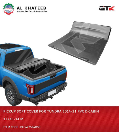 Pickup Soft Cover for TUNDRA 2014-2020, PVC, D-Cabin 174 x 176 cm